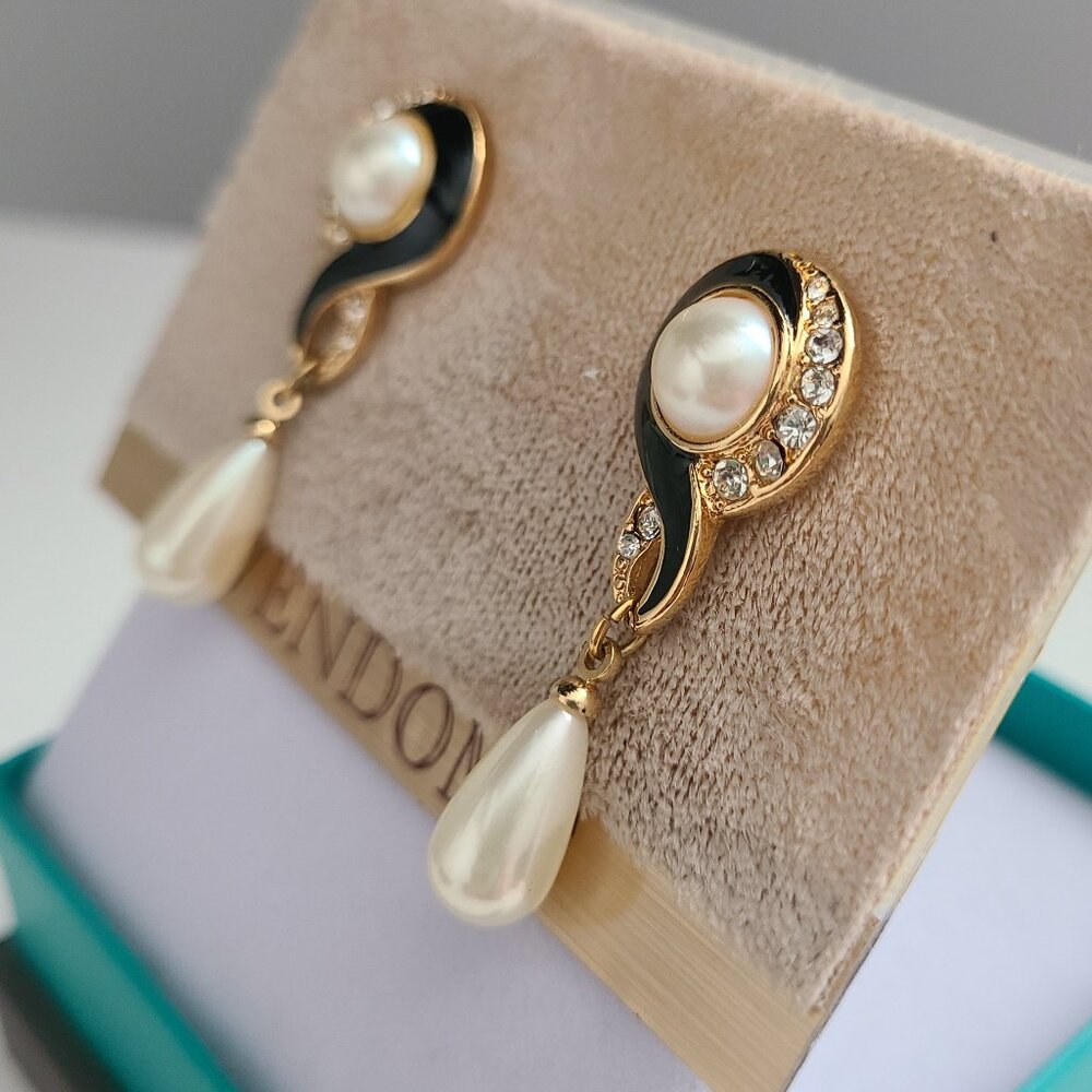Vendome Vintage Drop Earrings - Picture 3 of 6
